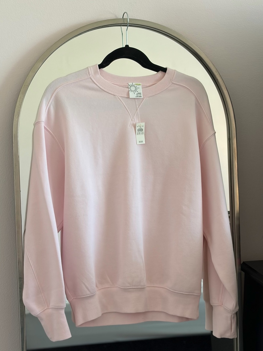 aerie Light Pink Classic Crewneck Sweatshirt